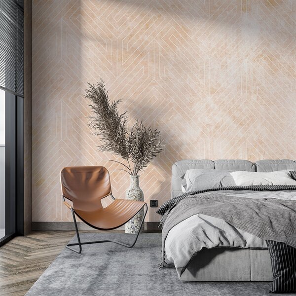 Фототапет Linear Beige Pattern