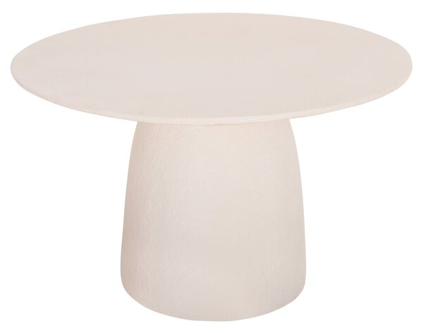 Кръгла трапезна маса SEPPO фибро цимент бяла Ф119.5x75.5см