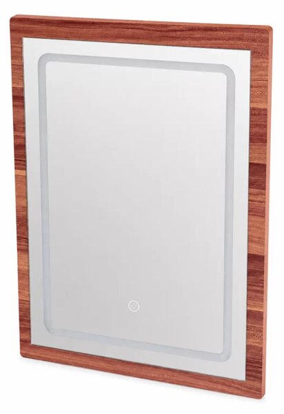 LED огледало за тоалетна масичка CRYSTAL - Walnut (орех)