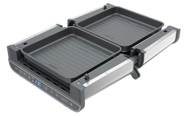 Мултифункционален уред за готвене 4в1 Oliver Voltz OV51015R, 1700W, 240x225 мм, Защита от прегряване, Инокс/Черен