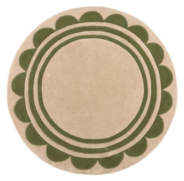 Кръгъл килим Lois Scallop Purple Scallop 120X120 cm, Flair Rugs
