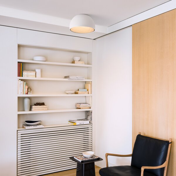 Vibia Duo 4874 LED плафон, бял, Затъмняване, Бял, Дневна/трапезария, Метал, Модерен