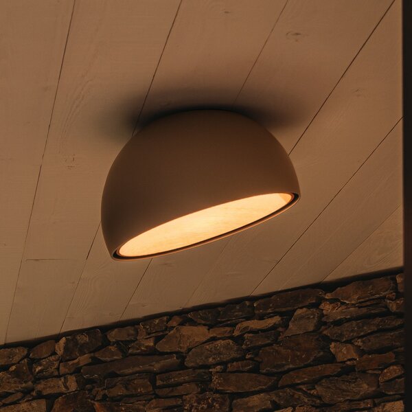 Vibia Duo 4876 наклонен LED плафон, крем, Затъмняване, Бежов, Дневна/трапезария, Метал, Модерен
