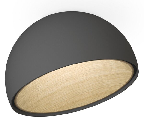 Vibia Duo 4876 наклонен LED плафон, графит, Затъмняване, Сив, Дневна/трапезария, Метал, Модерен