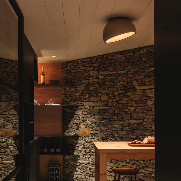 Vibia Duo 4876 наклонен LED плафон, крем, Затъмняване, Бежов, Дневна/трапезария, Метал, Модерен