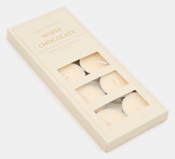 Sinsay - Свещи тип tealight 10 pack White Chockolate - бял