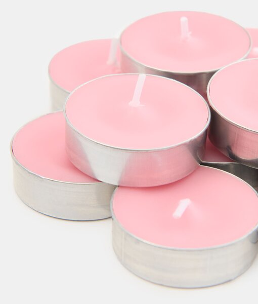 Sinsay - Свещи тип tealight 10 pack Sakura Garden - пастелнорозово