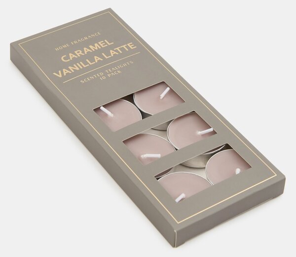 Sinsay - Свещи тип tealight 10 pack Carmel Vanilla Latte - бежово