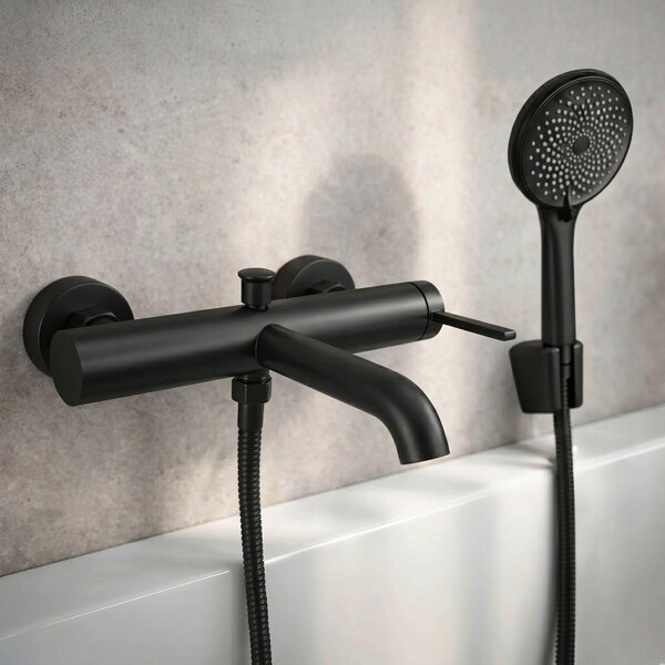 Душ маркуч Rea Black 150 cm