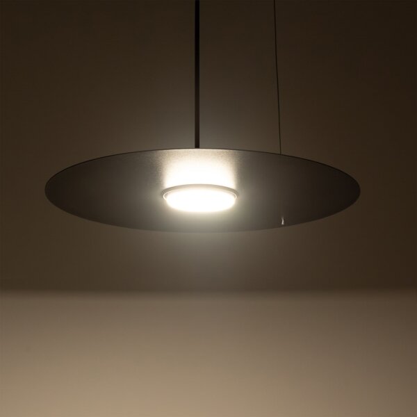 Подвесен полилей на кабел PIATTO 1xGX53/15W/230V Ø 35 см, черен