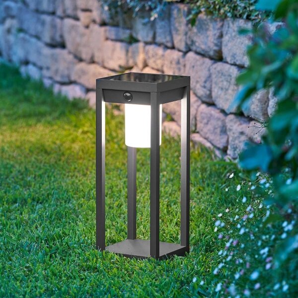Hesperide - LED соларна лампа PIKY LED/3,7V 2600 mAh 40 cm IP65 антрацит
