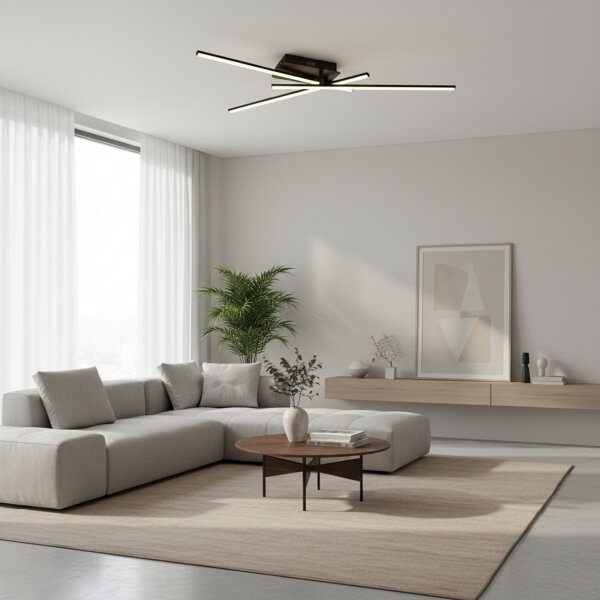 Brilagi - LED таванно осветително тяло STRIPES LED/30W/230V черно