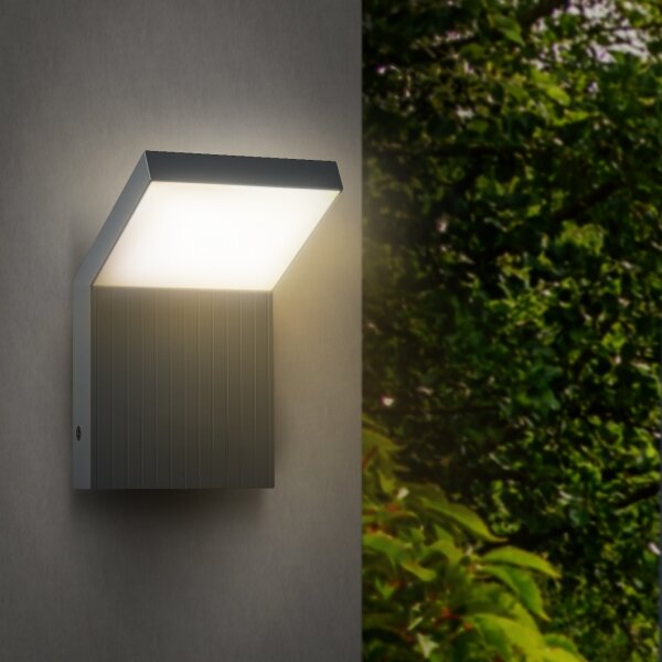 Brilagi - Външно стенно LED осветително тяло RIANO LED/8W/230V, антрацит, IP65