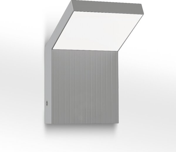 Brilagi - LED външно стенно осветително тяло RIANO LED/8W/230V, сребристо, IP65