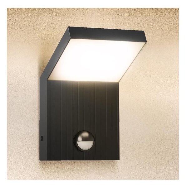 Brilagi - LED външно стенно осветително тяло със сензор RIANO LED/8W/230V антрацит