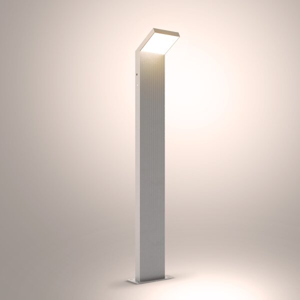 Brilagi - LED външна лампа RIANO LED/8W/230V сребриста IP65 80 см
