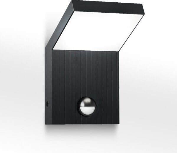Brilagi - LED външно стенно осветително тяло със сензор RIANO LED/8W/230V антрацит