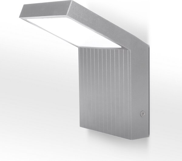 Brilagi - LED външно стенно осветително тяло RIANO LED/8W/230V, сребристо, IP65