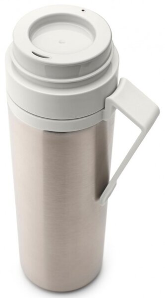 Термо бутилка Brabantia Make&Take 1008488, 500 мл, Двойни стени, Без BPA, Инокс/светлосив