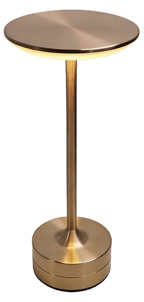 Elmark 3CCT LED настолна лампа с Touch управление, акумулаторна, регулируема бяла светлина, златна