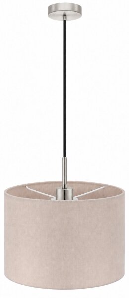 Eglo - LED полилей на кабел TUNJA 1xE27/60W/230V Ø 20 cm бежов/черен