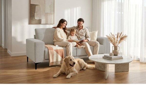 Сив диван 164 cm Chile – Scandic