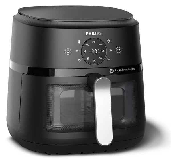 Фритюрник с горещ въздух Philips NA231/00, 6.2 л. вместимост, 9 програми, RapidAir технология, 1700W