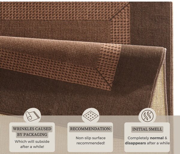 Кафяв килим , 120 x 170 cm Basic - Hanse Home
