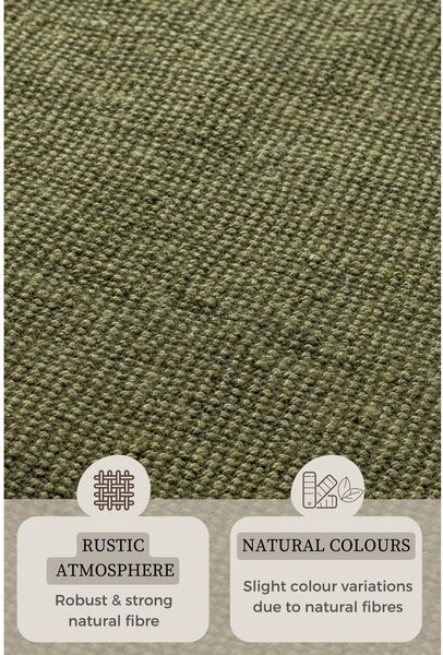 Килим от юта в цвят каки 80x150 cm Bouclé - Hanse Home