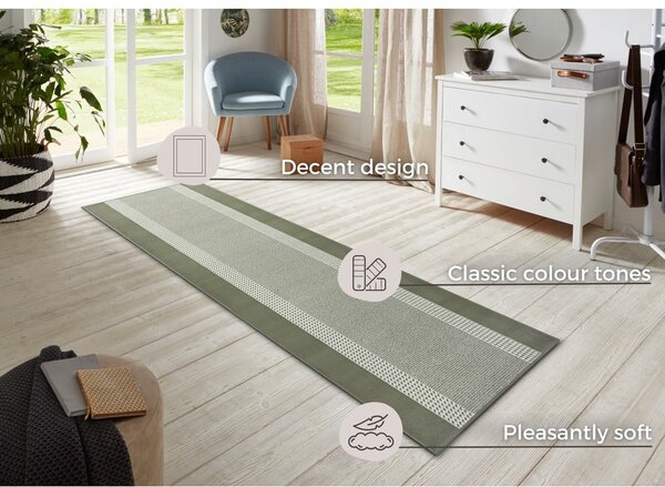 Зелена пътека 80x200 cm Band – Hanse Home