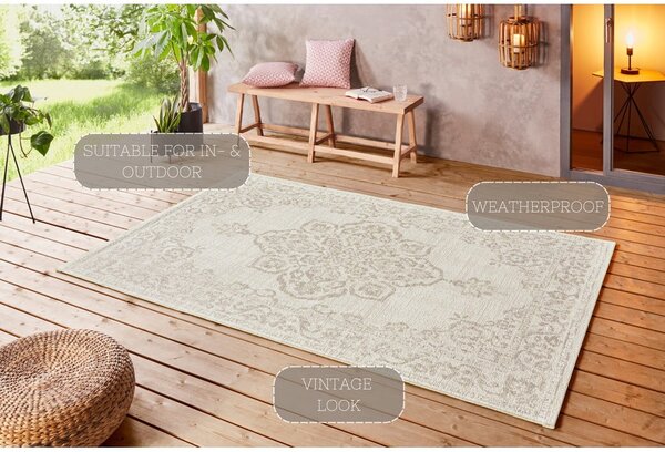 Бежов килим за открито , 120 x 170 cm Tilos - NORTHRUGS