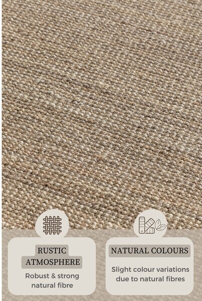 Кафяво-сив ютен килим 60x90 cm Bouclé – Hanse Home