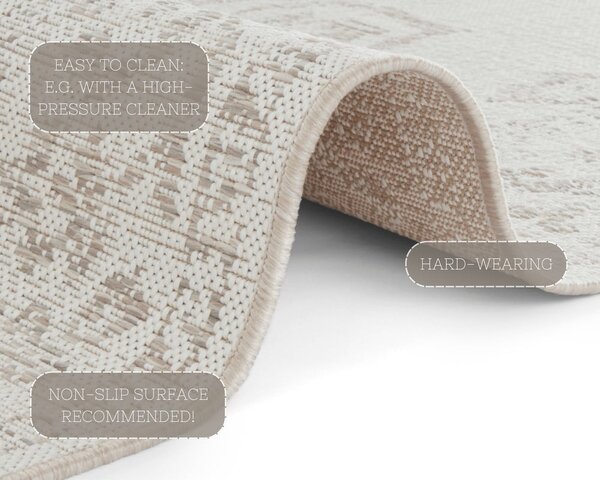 Бежов килим за открито , 120 x 170 cm Tilos - NORTHRUGS