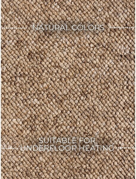 Светлокафяв килим подходящ за пране 80x150 cm Rocco Caramel – Elle Decoration