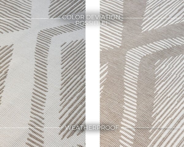 Кафяво-кремав външен килим 80x150 cm Gemini – Elle Decoration