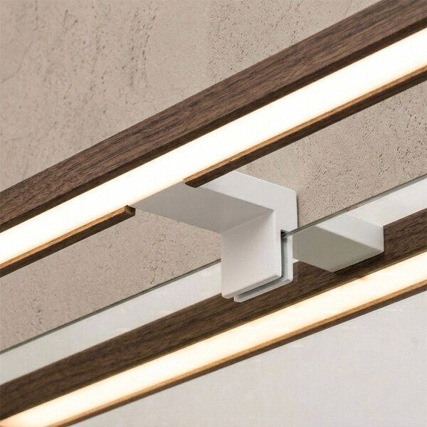 Brilagi-LED Огледално осветление за баня WOODY MIRROR 3в1 LED/8W/230V 40 cm IP44 бяло/дъб