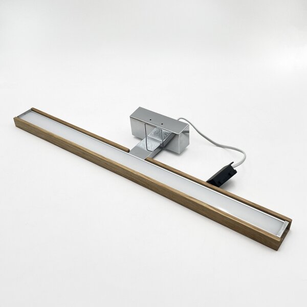 Brilagi-LED Огледално осветление за баня WOODY MIRROR 3 в 1 LED/12W/230V 60 cm IP44 хром/дъб