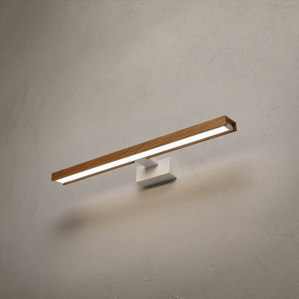 Brilagi - LED осветление за огледало 3 в 1 WOODY MIRROR LED/12W/230V IP44 бяло/дъб