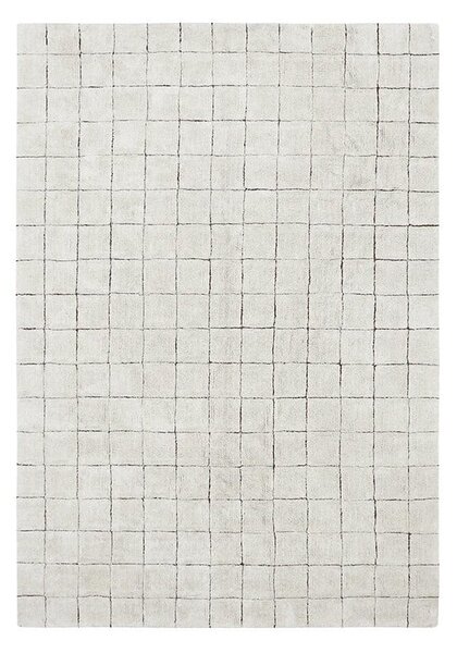 Кремав ръчно изработен памучен килим подходящ за пране 120x160 cm Mosaic – Lorena Canals