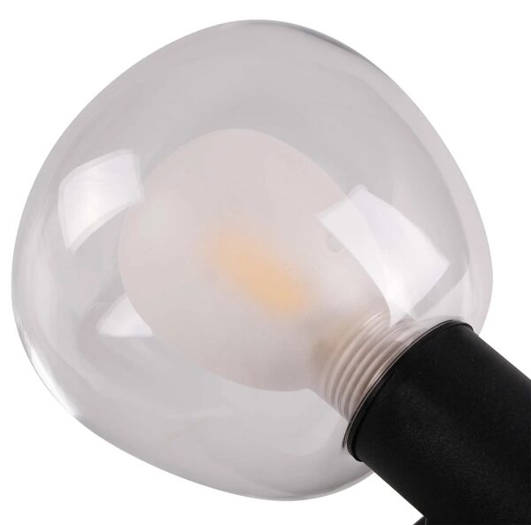 Стенно осветително тяло за баня POLA 2xG9/5W/230V IP44 черно/прозрачно