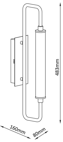 LED стенен аплик FELICJA LED/10W/230V 4000K черен