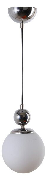 Висящо осветително тяло в сребрист цвят със стъклен абажур ø 15 cm Marble – Squid Lighting