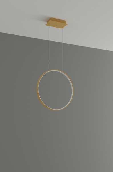 Thoro TH.221 - LED Пендел RIO LED/30W/230V CRI95 4000K Ø 55 cm златист