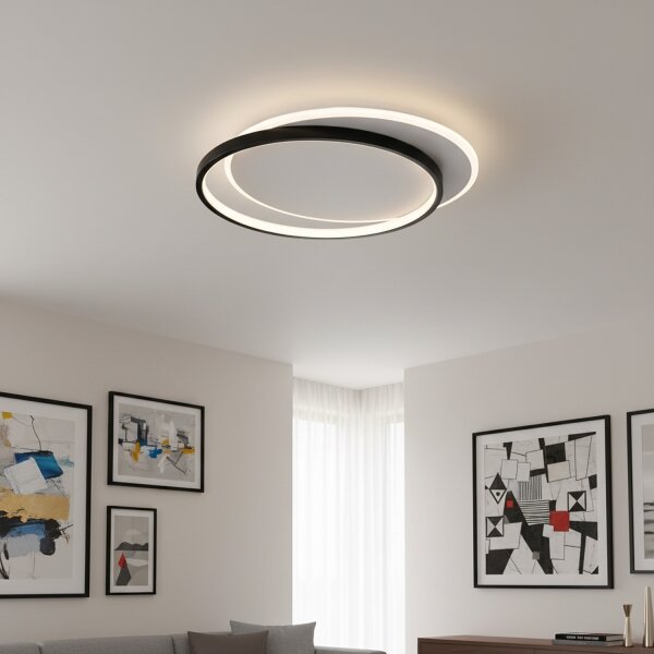 Brilagi - Димируемо LED таванно осветително тяло FLARE LED/48W/230V 3000-6000K + дистанционно управление