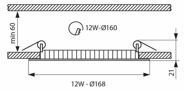 LED ПАНЕЛ 12W