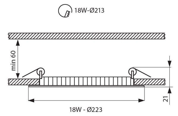 LED ПАНЕЛ 18W