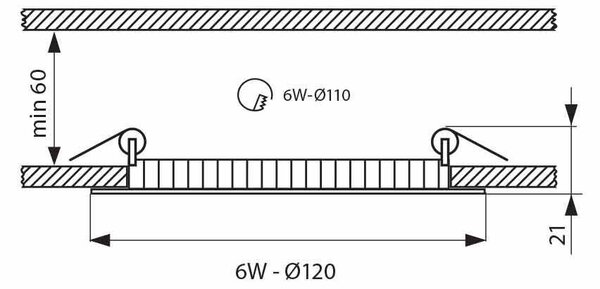 LED ПАНЕЛ 6W