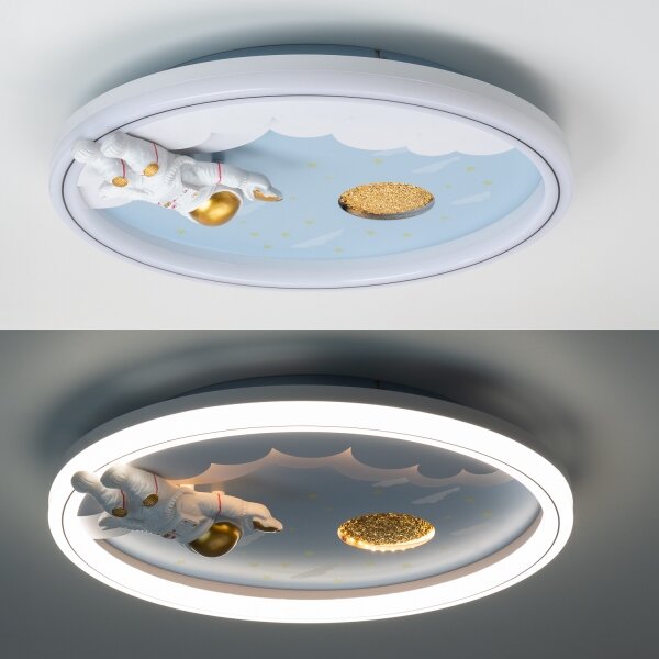 Brilagi - димируемо детско таванно осветително тяло LED/42W/230V 3000/5700K астронавт