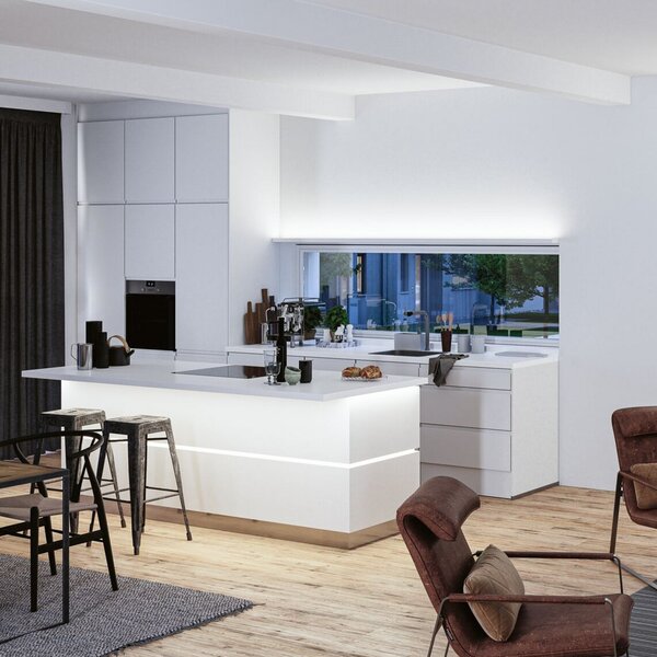 Paulmann LED лента MaxLED 1000 COB базов комплект, 3 м, 6500 K, Затъмняване, Металик, Дневна/трапезария, Пластмаса