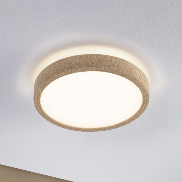 Paulmann LED панел Cosara на Paulmann, Ø 30 см, бежов, IP44, 3000K, Бежов, Дневна/трапезария, Пластмаса, Скандинавски